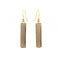 Rectangle Smoky Quartz Earrings